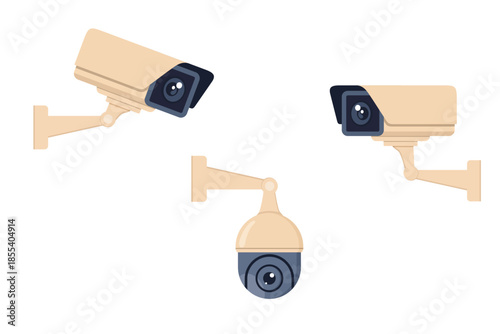 Security Camera Set - Surveillance and Monitoring Devices.