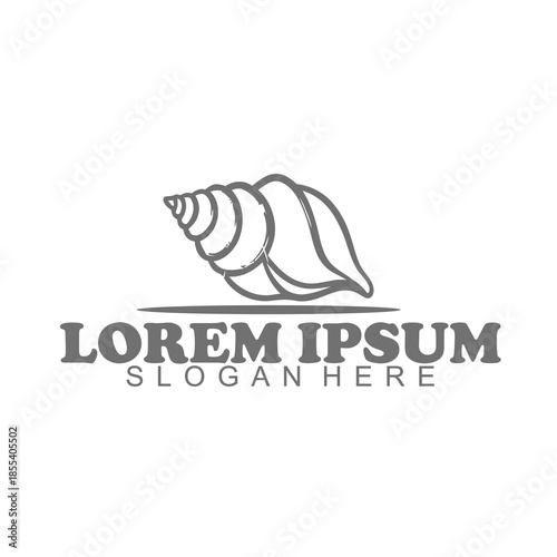
sea ​​shell vector logo