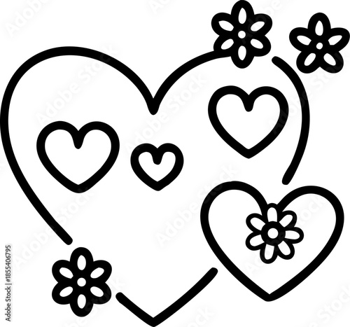 Heart Blooms In Pastel Hues