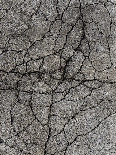 Texture Series - Cracked Concrete in Parking Lot