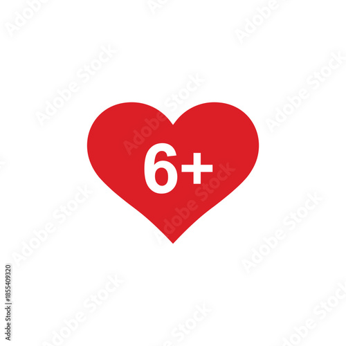 age limit sign icon, vector illustration of age limit content.