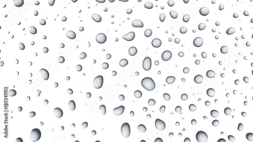 Water Droplets on Transparent Surface in Modern Minimalist Style with Soft Natural Lighting for Background Texture