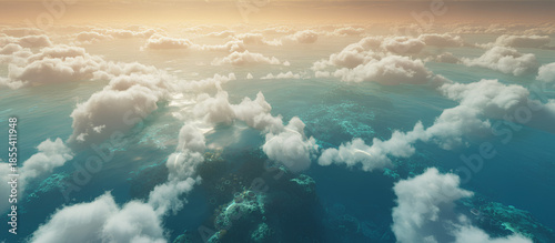 Where Clouds and Ocean Converge in a Shared Horizon