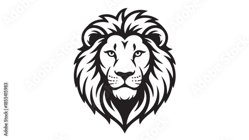 Wallpaper Mural Lion Head Illustration Isolated on White Background Torontodigital.ca