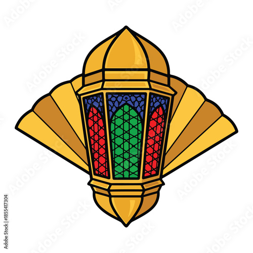 Islamic Lantern Decoration - Ramadan Lantern Vector