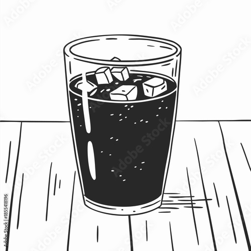 Refreshing Beverages on Wooden Table