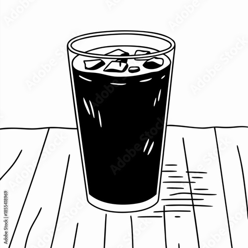 Refreshing Beverages on Wooden Table