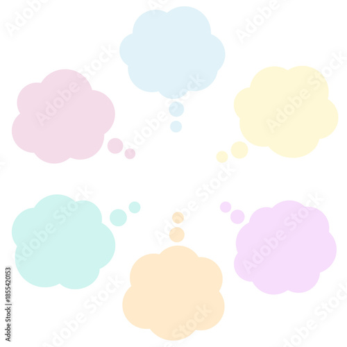 悩みがたくさんあるときに使う吹き出しセット