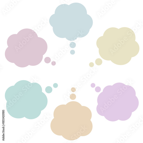 悩みがたくさんあるときに使う吹き出しセット