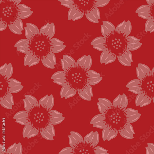 Seamless pattern from bouquet cute floral Traditional ornament yellow floral pattern,Abstract seamless simple floral pattern. Flower pattern. Spring pattern. used for textile, wallpaper, card