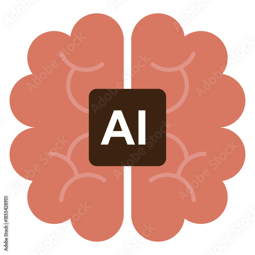 次世代の人工知能AIを搭載した半導体マイクロチップのデジタルテクノロジーイラスト