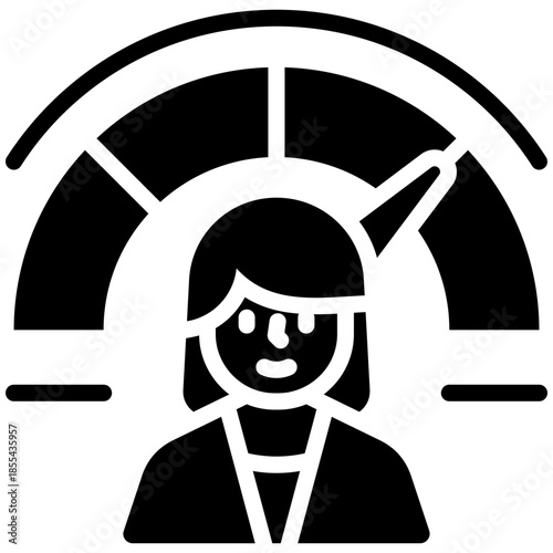 performance icon for career, business, website, application, printing, document, poster design, etc