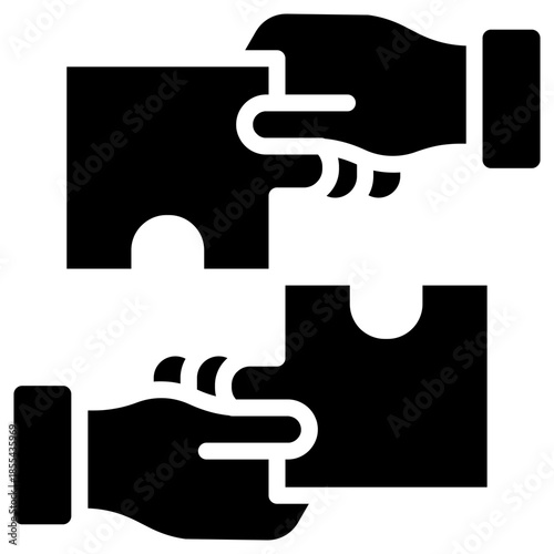 collaboration icon for career, business, website, application, printing, document, poster design, etc