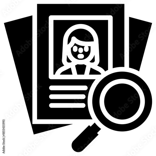 recruitment icon for career, business, website, application, printing, document, poster design, etc