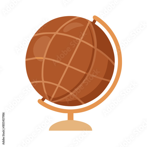 globe on white background