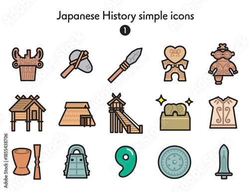 シンプルアイコン集 日本史1