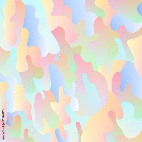 Summer Mesh Gradient Dripping Blob Background without Stroke