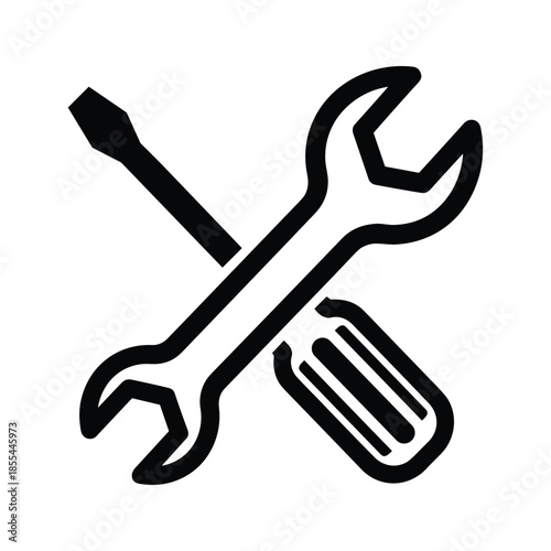 crossed wrenches and screwdriver icon