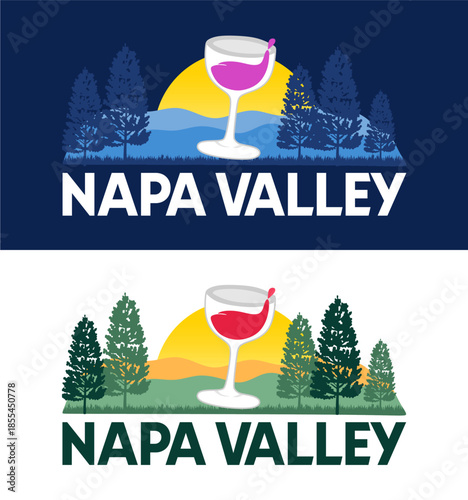 beautiful natural views and sky in napa valley california