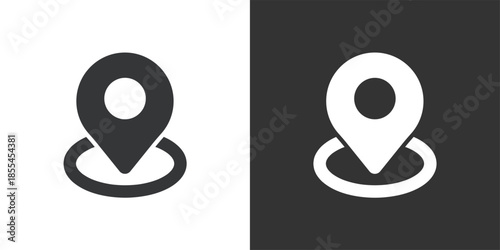 Coordinate Point icon. Solid glyph series icon