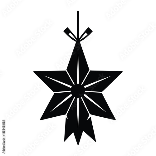 Seven Point Star Pinata Silhouette