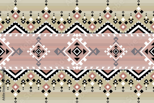 Southwest Aztec geometric Native American Mexican Navajo tribal ethnic boho indian texture ornament seamless pattern fabric colorful design vector for woven textile printing blanket rug carpet fashion