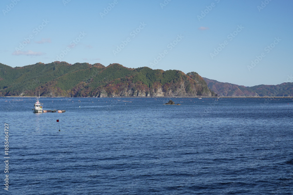 Obraz premium 岩手県_釜石市_尾崎白浜漁港