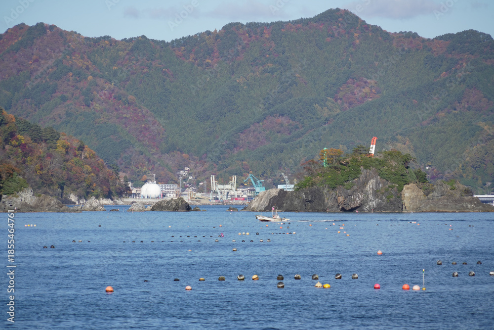 Obraz premium 岩手県_釜石市_尾崎白浜漁港