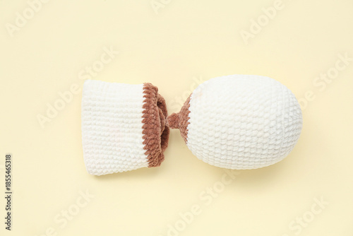 Knitted model of female bre...
