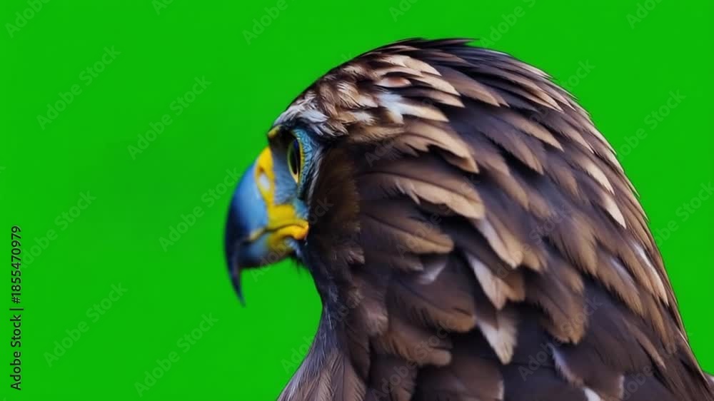 custom made wallpaper toronto digitalClose-up of a majestic eagle's head with sharp gaze