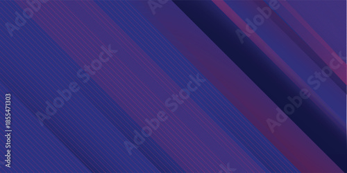 Dark blue abstract wide background with red light line stripes decoration. Modern tech corporate concept background design