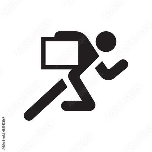 Thief icon for website, vector logo design template