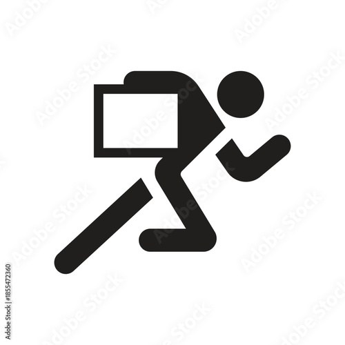 Thief icon for website, vector logo design template