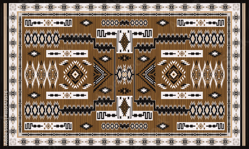 Navajo storm pattern rug style vector.Sacred mountain symbolism with central rectangular motif connecting four corners.Representing weather,lightning.Carpet southwestern tribal geometric illustration.