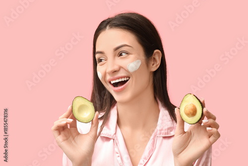 Smiling young woman with fa...