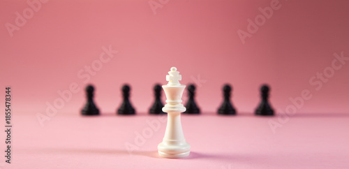 the figure of a chess game. business concept.