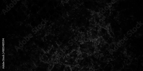 Dark charcoal grunge wall texture background. Dark black rough grunge surface with smoke edge. Black texture chalk board and black board.	
