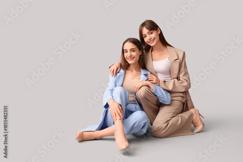 Beautiful young twin sister...