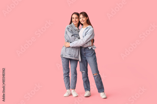 Beautiful young twin sister...