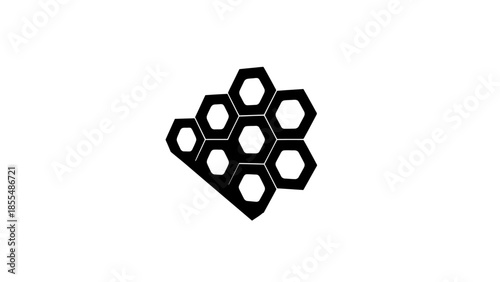 3d rendered illustration of an abstract cube