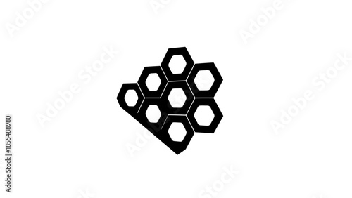 3d rendered illustration of an abstract cube