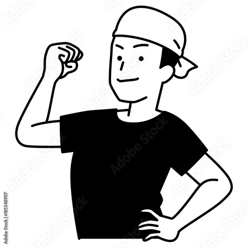 頼もしい居酒屋の男性店員