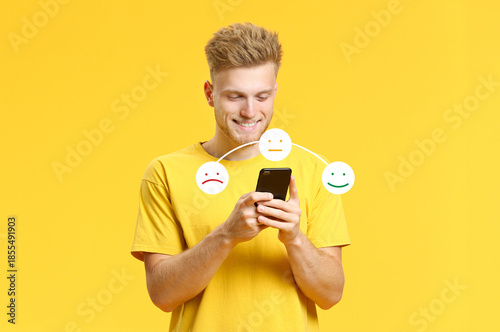 Portrait of happy young man...