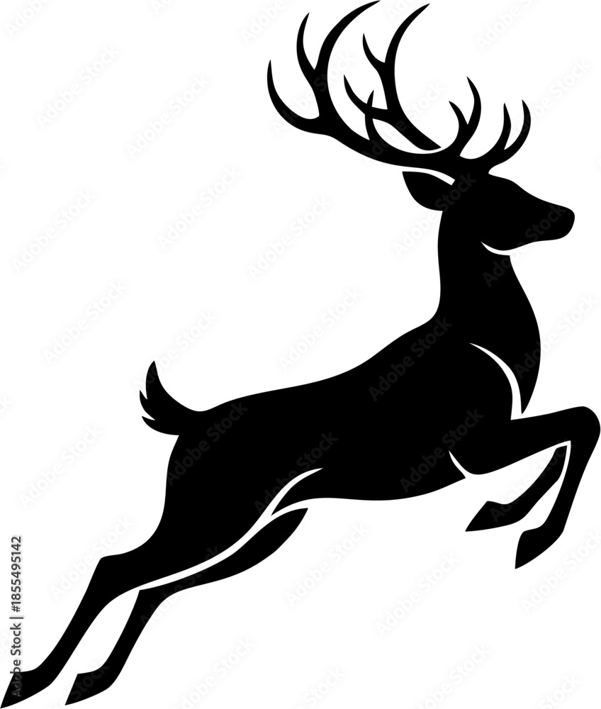 Fototapeta premium deer silhouette vector