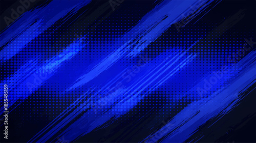 An abstract blue background with futuristic lines creates a digital 3D texture and motion pattern for a modern technology web wallpaper or business data space concept illustration