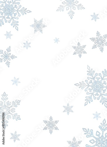 christmas background with snowflakes