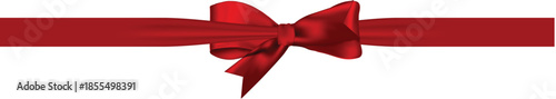 Elegant Red Ribbon Bow for Gifts and Decorations