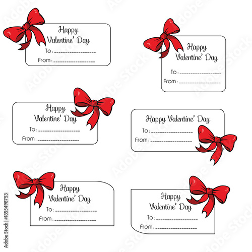 Valentine’s Day Gift Tags and Labels Collection
