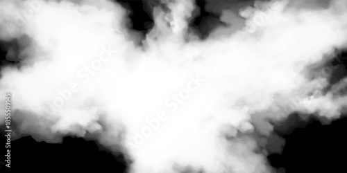 Cloud Isolated on Black Background,Abstract Sky with Fluffy White Cloudy,Nature illustration elements for Spring,Summer,Group of Smoke, Cloud bubble,Cloud Comping Shape