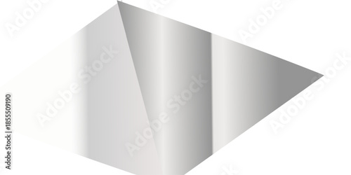 Silver Page Corner. Folding paper. Page curl. Folding corner